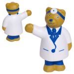 Doctor Bear Stress Reliever - Brown/White Doctor Bear Stress Reliever - Brown/White
