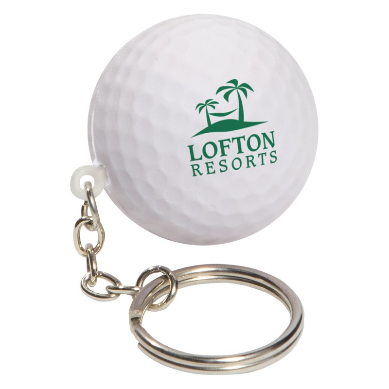 Golf Ball Stress Reliever Key Chain 1 Golf Ball Stress Reliever Key Chain 1