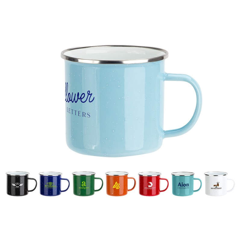 Foundry 16 oz Enamel-Lined Iron Coffee Mug 1 Foundry 16 oz Enamel-Lined Iron Coffee Mug 1