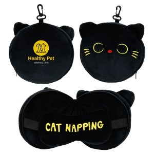 Comfort Pals™ Cat 2-in-1 Pillow Sleep Mask 1 Comfort Pals™ Cat 2-in-1 Pillow Sleep Mask 1