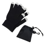 Easy Swipe Touch-Sensitive Glove With Drawstring Pouch - Black Easy Swipe Touch-Sensitive Glove With Drawstring Pouch - Black