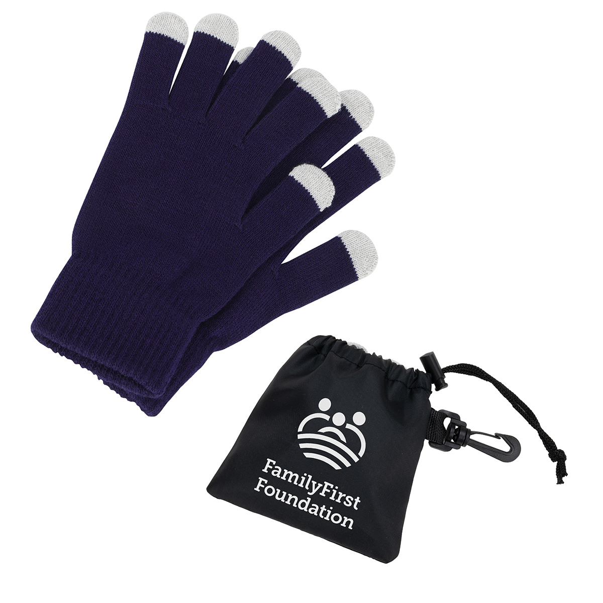 Easy Swipe Touch-Sensitive Glove With Drawstring Pouch 1