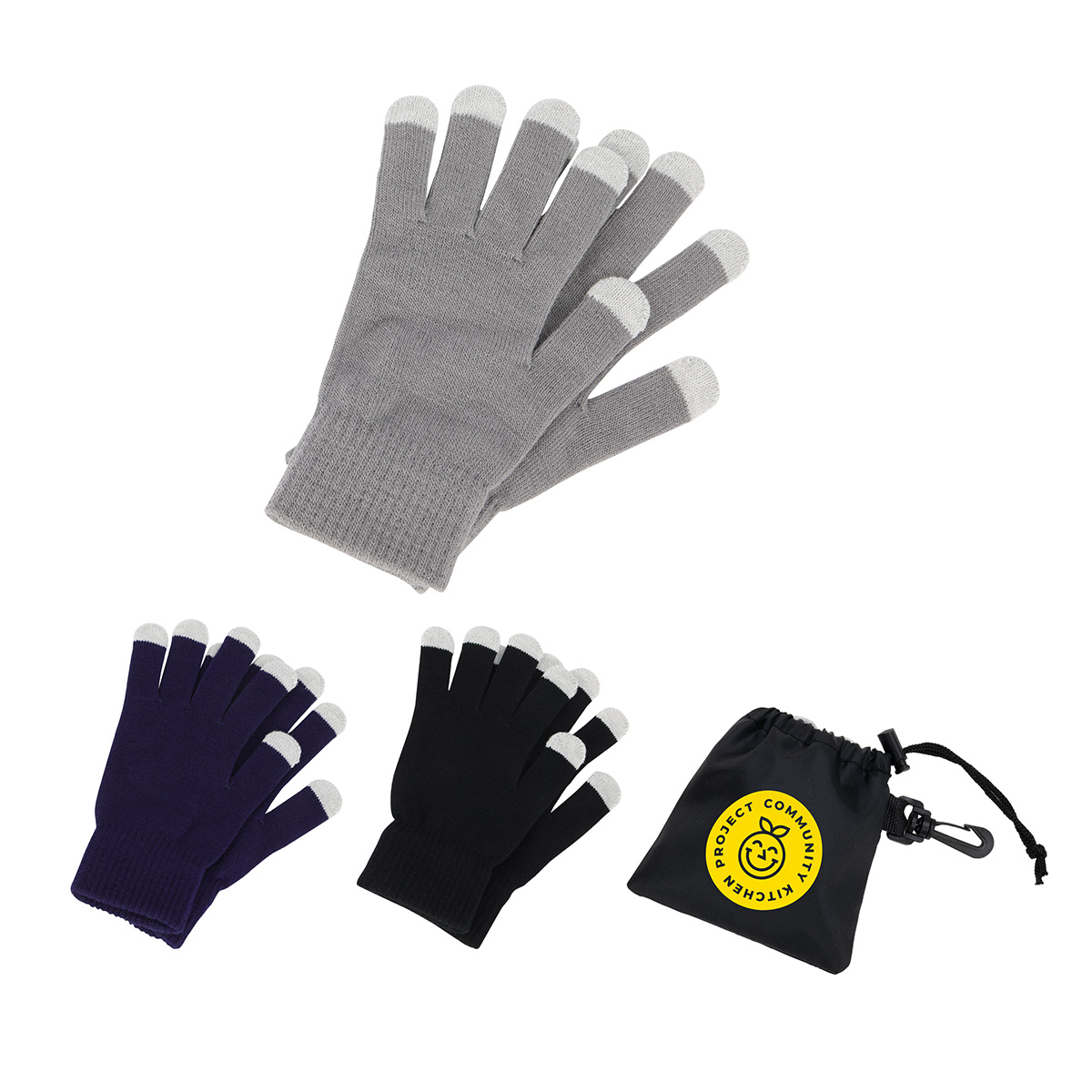 Easy Swipe Touch-Sensitive Glove With Drawstring Pouch 1
