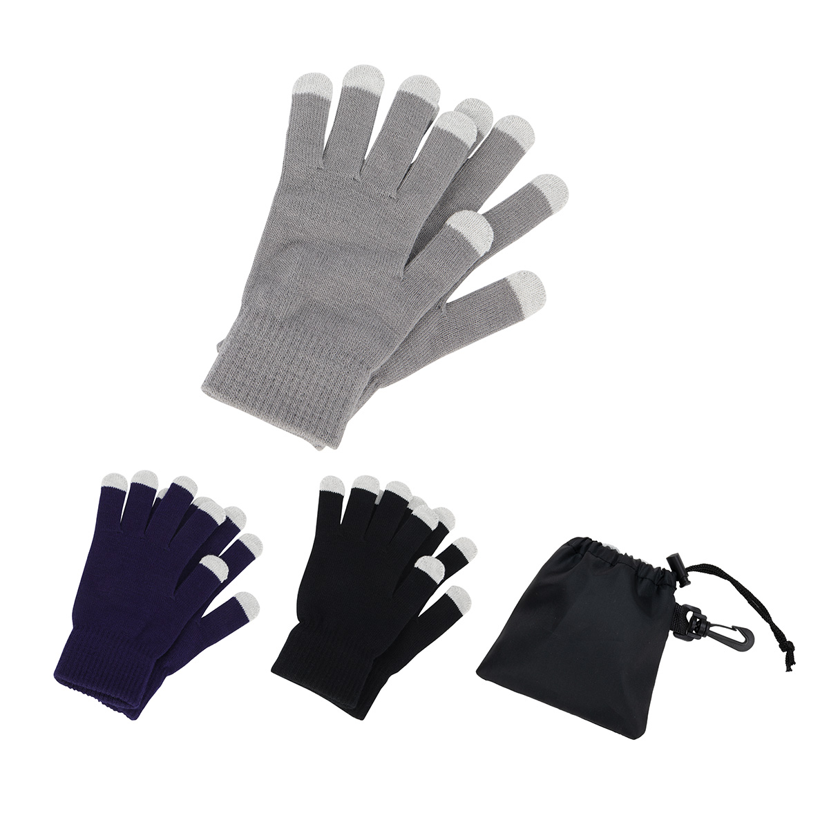 Easy Swipe Touch-Sensitive Glove With Drawstring Pouch 1