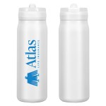 Quincy 25 oz Eco-Friendly Vacuum Insulated Bottle - White Quincy 25 oz Eco-Friendly Vacuum Insulated Bottle - White