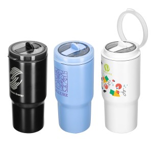 Quincy 25 oz Eco-Friendly Vacuum Insulated Tumbler w/ Removable Straw 1 Quincy 25 oz Eco-Friendly Vacuum Insulated Tumbler w/ Removable Straw 1