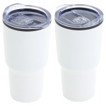 Odyssey 30 oz Stainless Steel/Polypropylene Travel Tumbler - White Odyssey 30 oz Stainless Steel/Polypropylene Travel Tumbler - White