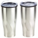 Oasis 20 oz Stainless Steel/Polypropylene Tumbler - White Oasis 20 oz Stainless Steel/Polypropylene Tumbler - White