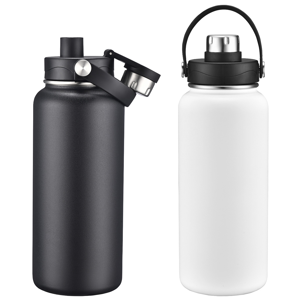 Bresso 34 oz Vacuum Insulated Bottle with Twist Top Spout 1