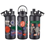 Bresso 34 oz Vacuum Insulated Bottle with Twist Top Spout - Black Bresso 34 oz Vacuum Insulated Bottle with Twist Top Spout - Black