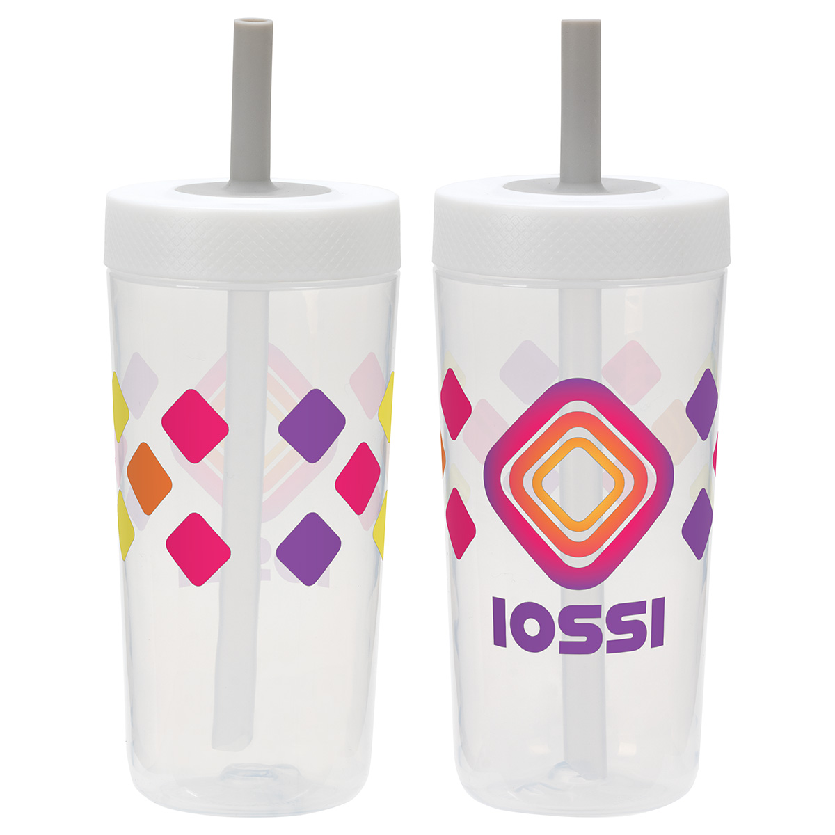 Havana 22 oz Recycled Polypropylene Tumbler with Silicone Straw 1