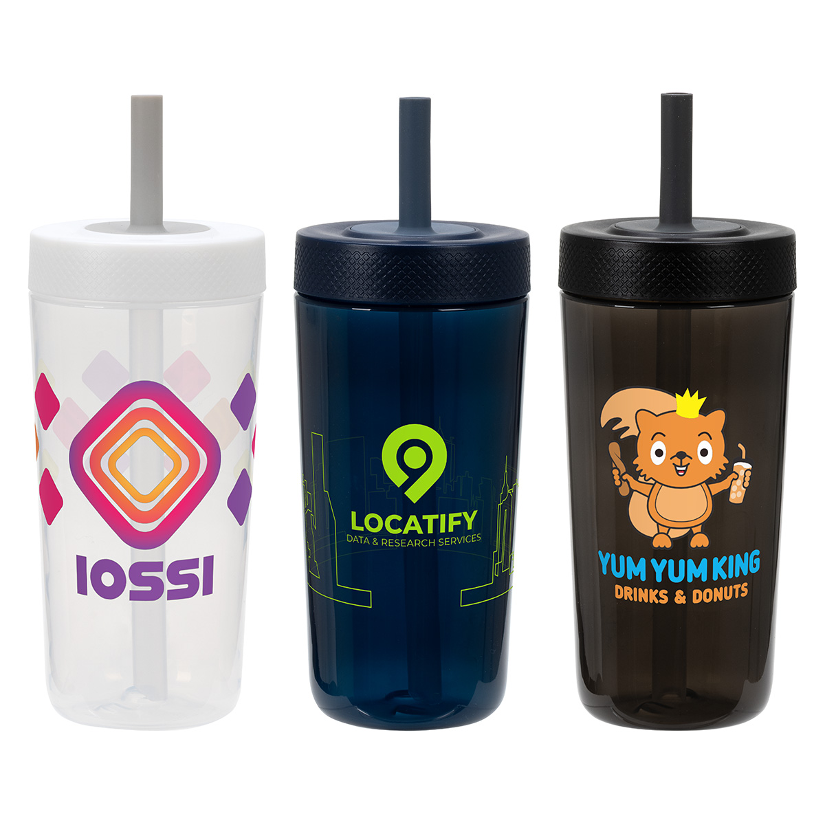 Havana 22 oz Recycled Polypropylene Tumbler with Silicone Straw 1