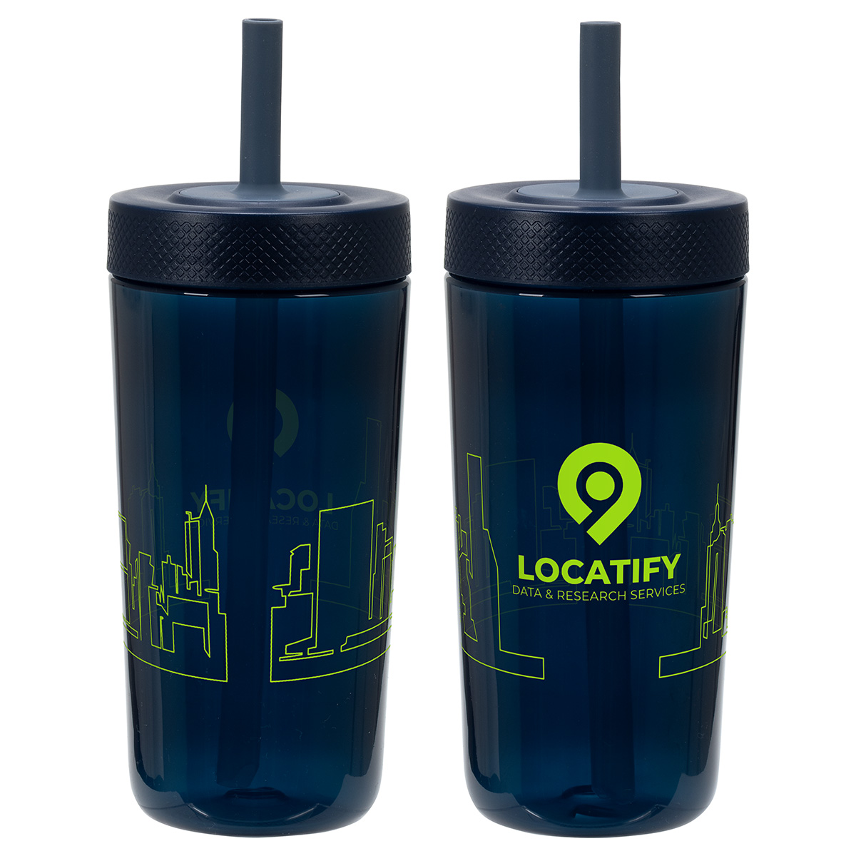 Havana 22 oz Recycled Polypropylene Tumbler with Silicone Straw 1