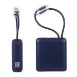 Vanguard 10000mAh 20W PD Power Bank with Charging Cable Lanyard - Navy Blue Vanguard 10000mAh 20W PD Power Bank with Charging Cable Lanyard - Navy Blue