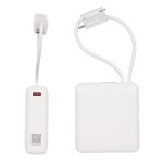 Vanguard 10000mAh 20W PD Power Bank with Charging Cable Lanyard - White Vanguard 10000mAh 20W PD Power Bank with Charging Cable Lanyard - White