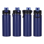 Austin 20 oz Eco-Friendly Leak-proof Vacuum Bottle w/ Push-Button - Navy Blue Austin 20 oz Eco-Friendly Leak-proof Vacuum Bottle w/ Push-Button - Navy Blue