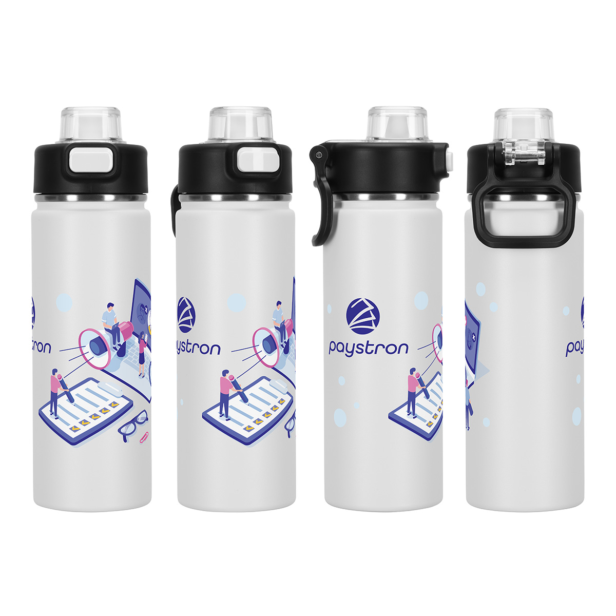 Austin 20 oz Eco-Friendly Leak-proof Vacuum Bottle w/ Push-Button 1