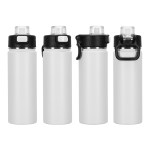 Austin 20 oz Eco-Friendly Leak-proof Vacuum Bottle w/ Push-Button - White Austin 20 oz Eco-Friendly Leak-proof Vacuum Bottle w/ Push-Button - White