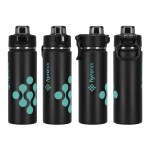 Austin 20 oz Eco-Friendly Leak-proof Vacuum Bottle w/ Push-Button - Black Austin 20 oz Eco-Friendly Leak-proof Vacuum Bottle w/ Push-Button - Black