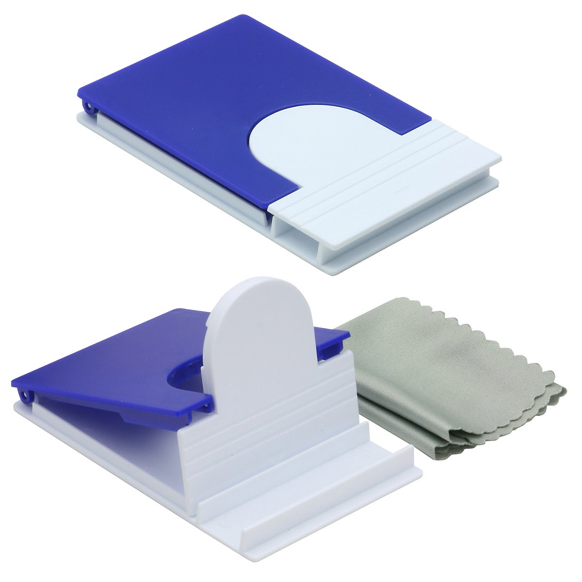 5" x 5" Microfiber Cloth with Phone Holder 1