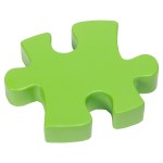 Connecting Puzzle Piece Stress Reliever - Green Connecting Puzzle Piece Stress Reliever - Green