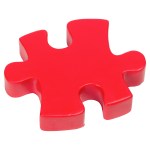 Connecting Puzzle Piece Stress Reliever - Red Connecting Puzzle Piece Stress Reliever - Red