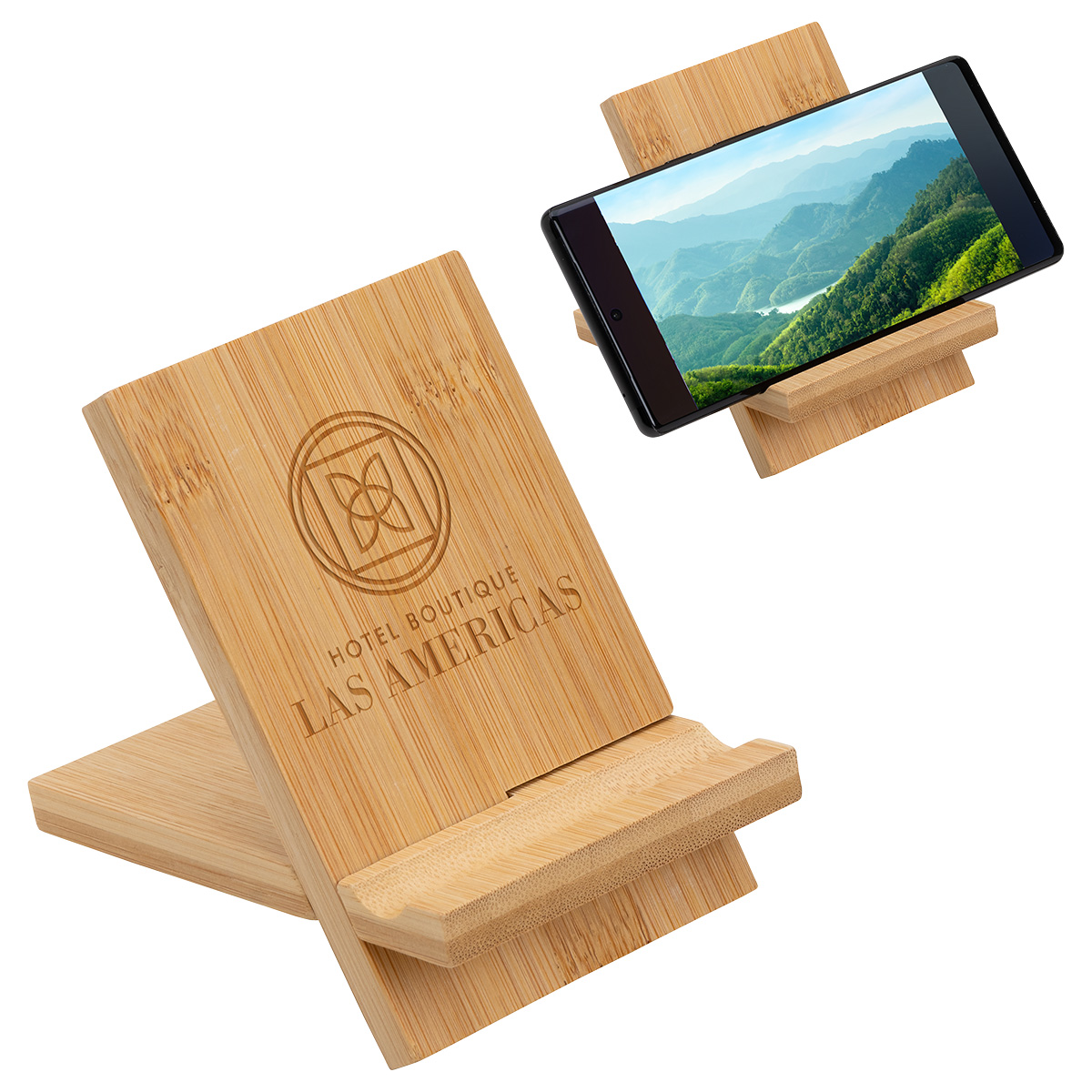 FSC® Bamboo Portable Phone Stand 1 FSC® Bamboo Portable Phone Stand 1