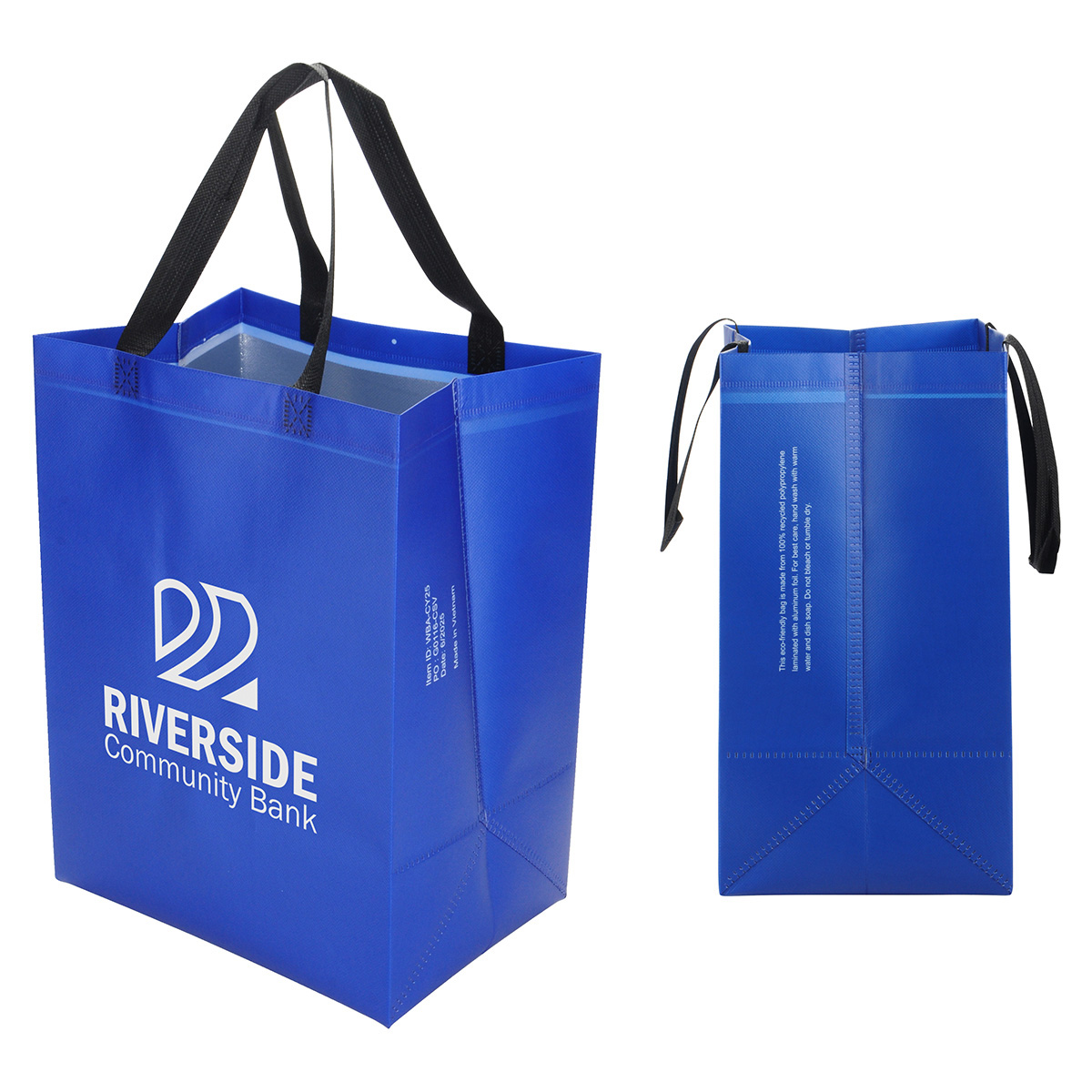 Calypso 75GSM Recycled Non-Woven Polypropylene Heat-Sealed Insulated Tote 1