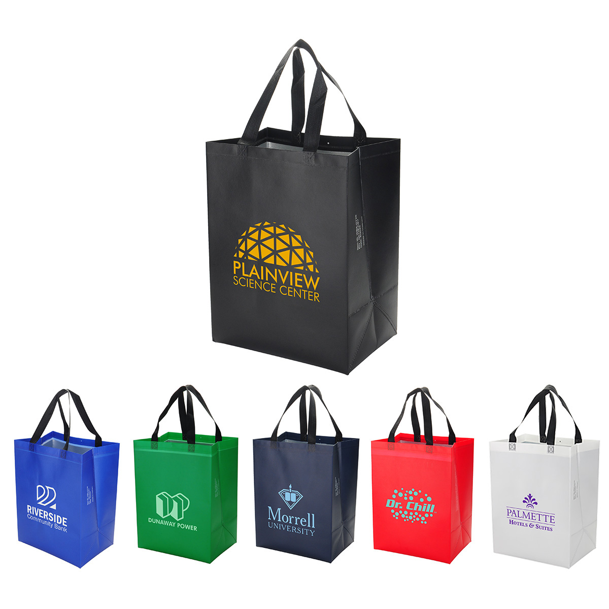 Calypso 75GSM Recycled Non-Woven Polypropylene Heat-Sealed Insulated Tote 1