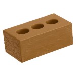 Brick with Holes Stress Reliever - Brown Brick with Holes Stress Reliever - Brown