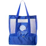 Nautical Polyester Insulated Beach Bag - Royal Blue Nautical Polyester Insulated Beach Bag - Royal Blue