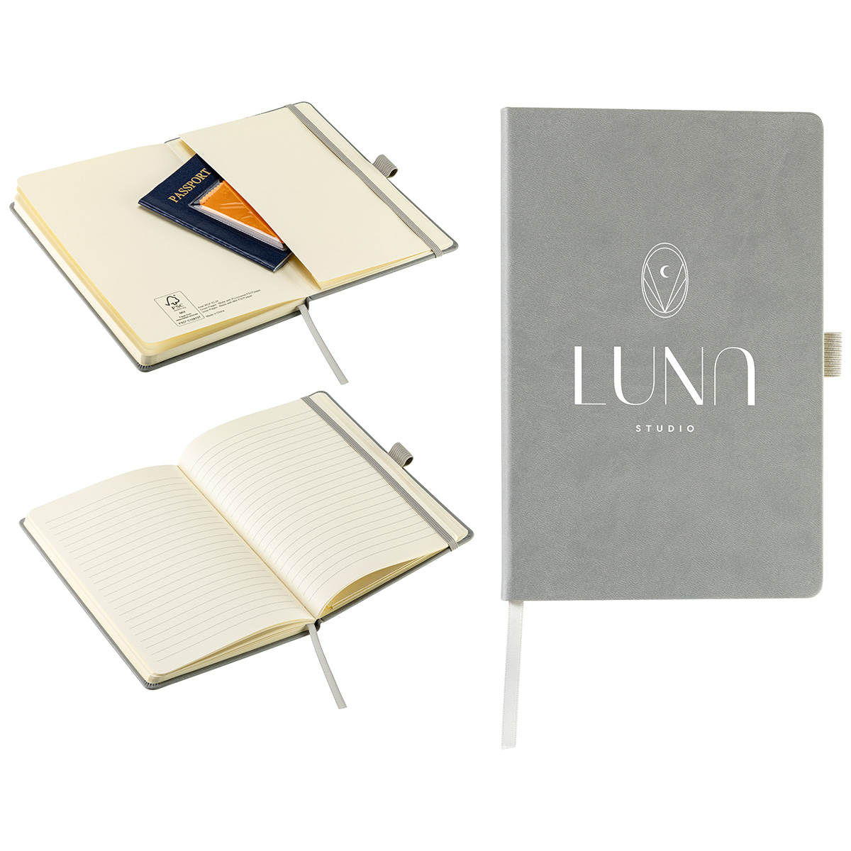 Elan Hardcover Journal with Pen Loop and Inner Pocket 1