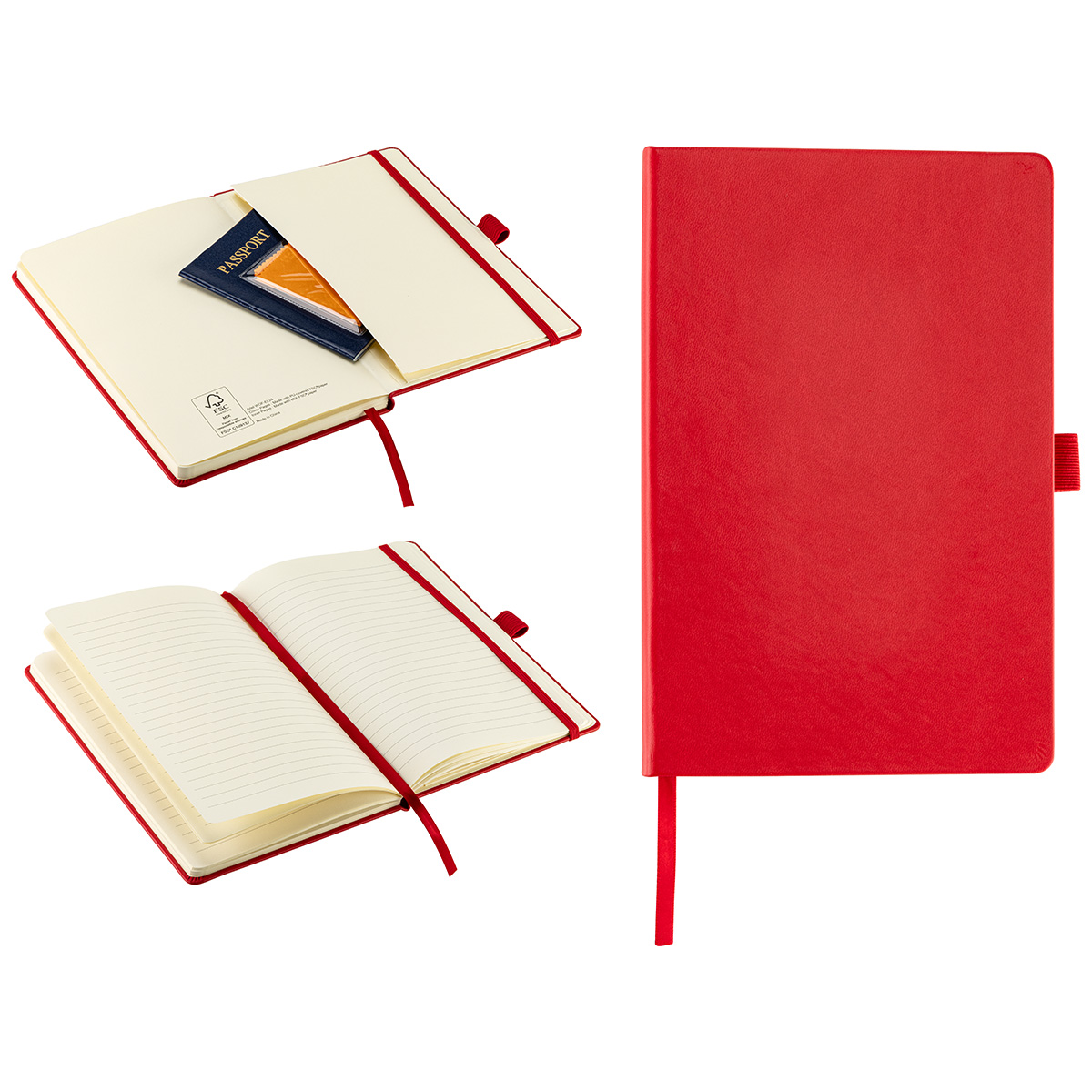 Elan Hardcover Journal with Pen Loop and Inner Pocket 1