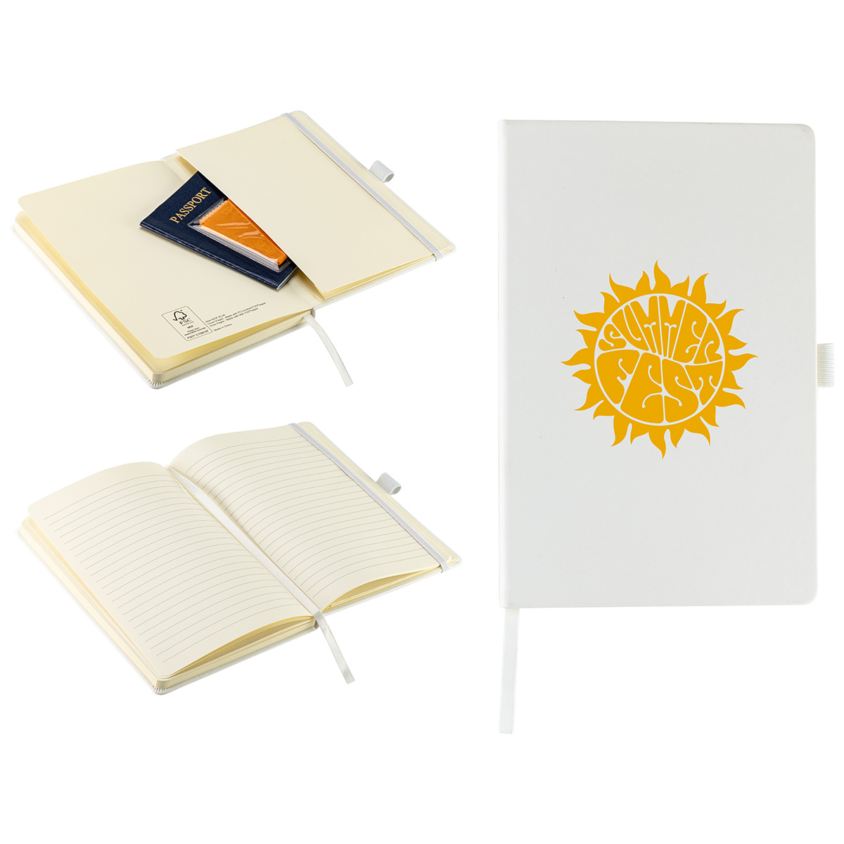 Elan Hardcover Journal with Pen Loop and Inner Pocket 1