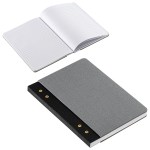 Executive FSC® Journal with Textured Grommet Spine - Dark Gray Executive FSC® Journal with Textured Grommet Spine - Dark Gray