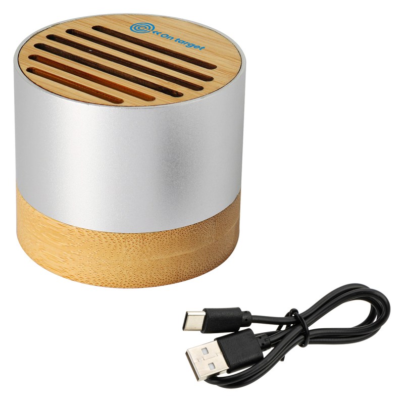 EcoSound Bamboo/Recycled Aluminum Wireless Speaker 1 EcoSound Bamboo/Recycled Aluminum Wireless Speaker 1