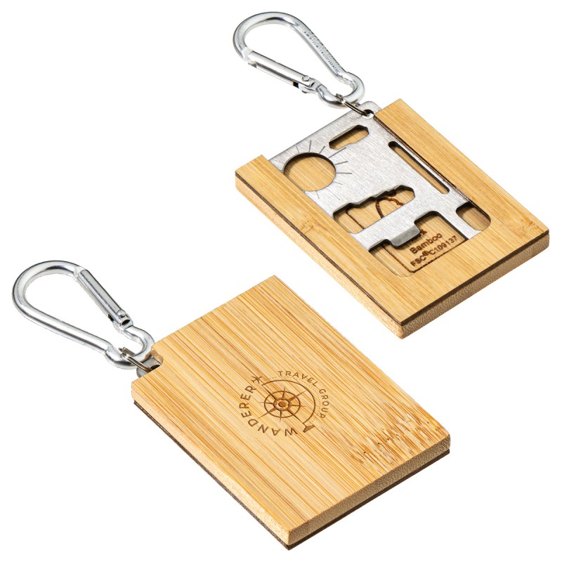 Best Buddy Tools® Bamboo Multi-Tool with Carabiner 1 Best Buddy Tools® Bamboo Multi-Tool with Carabiner 1