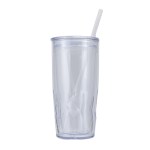 Luster 16 oz Recycled Acrylic Straw Tumbler - Clear Luster 16 oz Recycled Acrylic Straw Tumbler - Clear