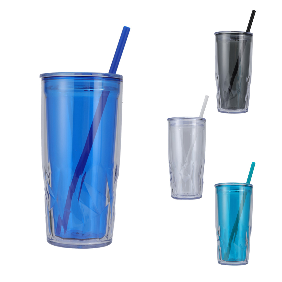 Luster 16 oz Recycled Acrylic Straw Tumbler 1