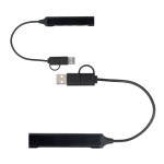 Sprint Recycled Aluminum 4-Port USB-A and USB-C Hub - Black Sprint Recycled Aluminum 4-Port USB-A and USB-C Hub - Black