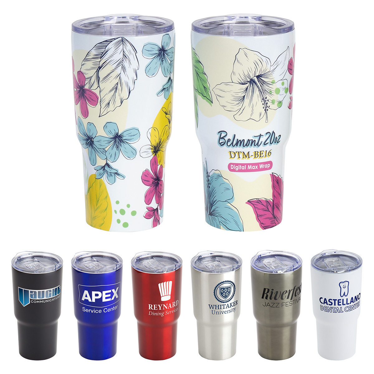 Belmont 20 oz Vacuum Insulated Stainless Steel Travel Tumbler 1