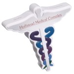 Caduceus Stress Reliever - White/Blue/Black Caduceus Stress Reliever - White/Blue/Black