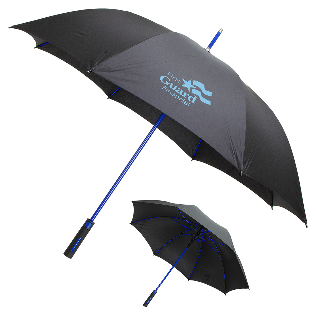 Parkside Auto-Open Umbrella with Contrasting Color Frame 1