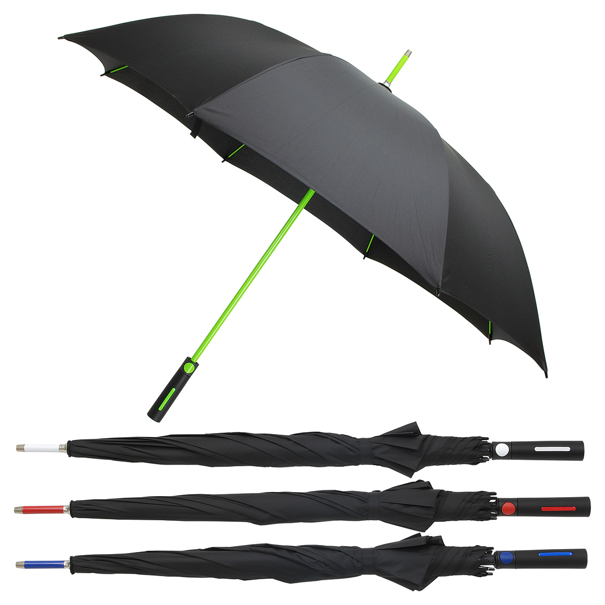 Parkside Auto-Open Umbrella with Contrasting Color Frame 1