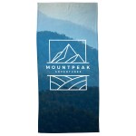 Silk Touch Beach Blanket/Towel 28" x 58" 300GSM Poly/Cotton - Full Color - White Silk Touch Beach Blanket/Towel 28" x 58" 300GSM Poly/Cotton - Full Color - White