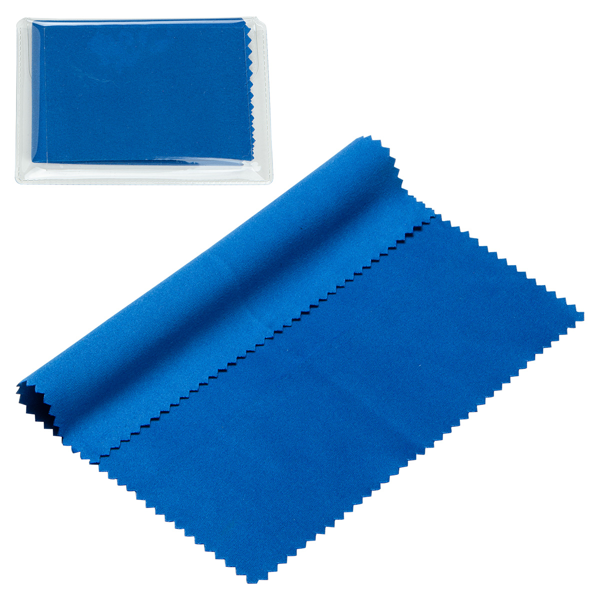 6" x 6" 220GSM Microfiber Cleaning Cloth in Clear PVC Case 1