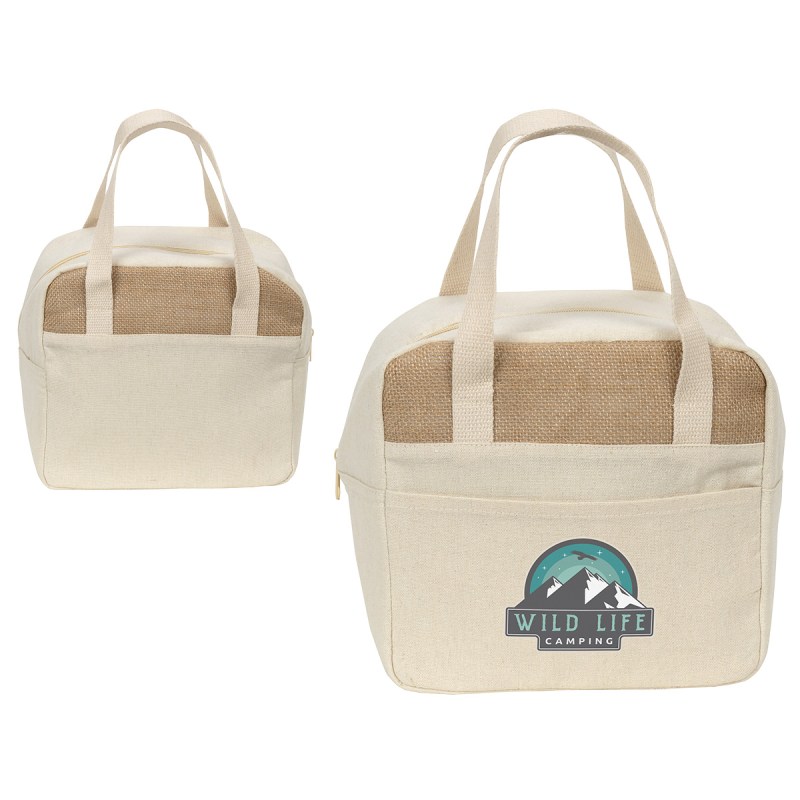Savanna Jute & Recycled Cotton Cooler Bag 1 Savanna Jute & Recycled Cotton Cooler Bag 1