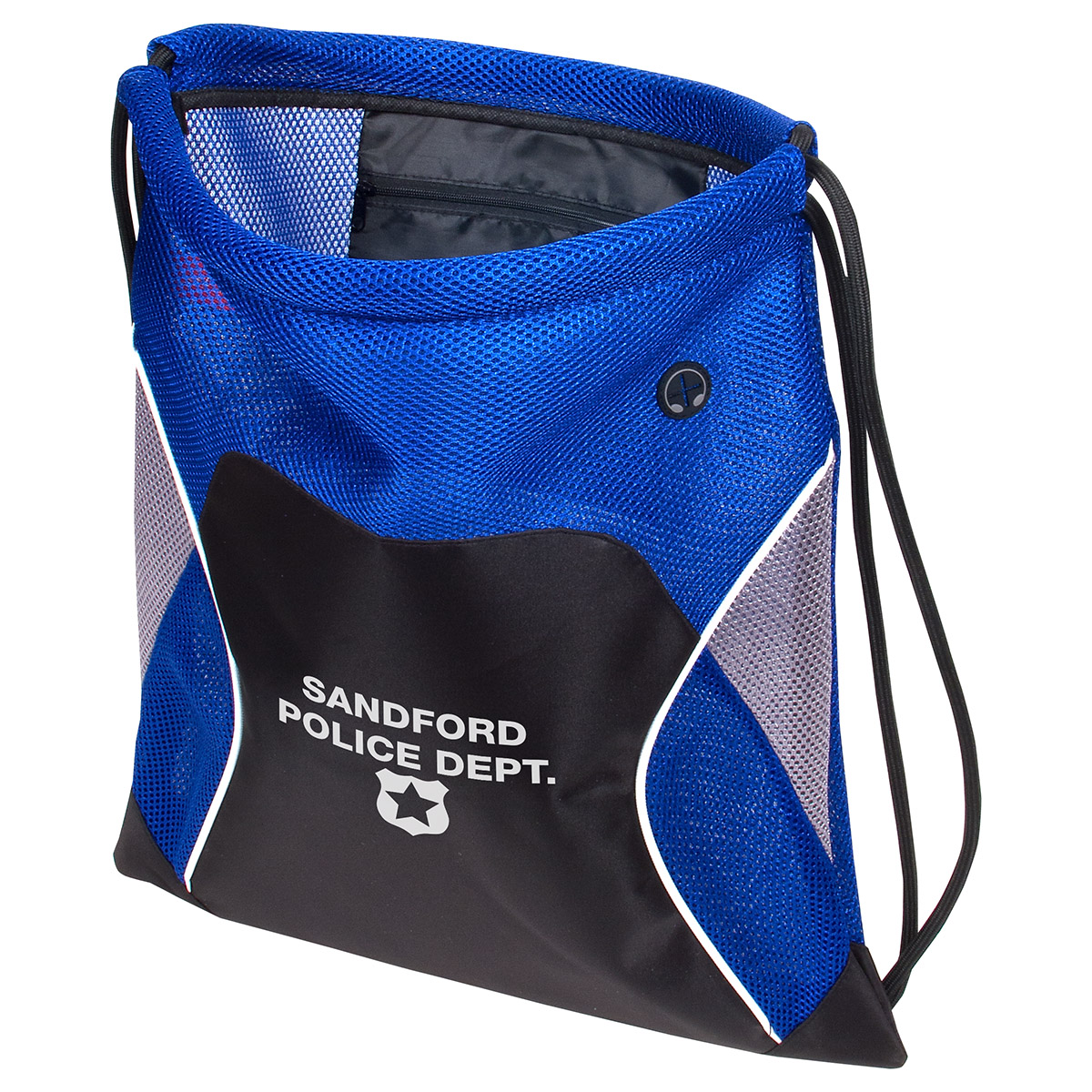 Jumbo Globetrotter Mesh Fabric Drawstring Bag 1