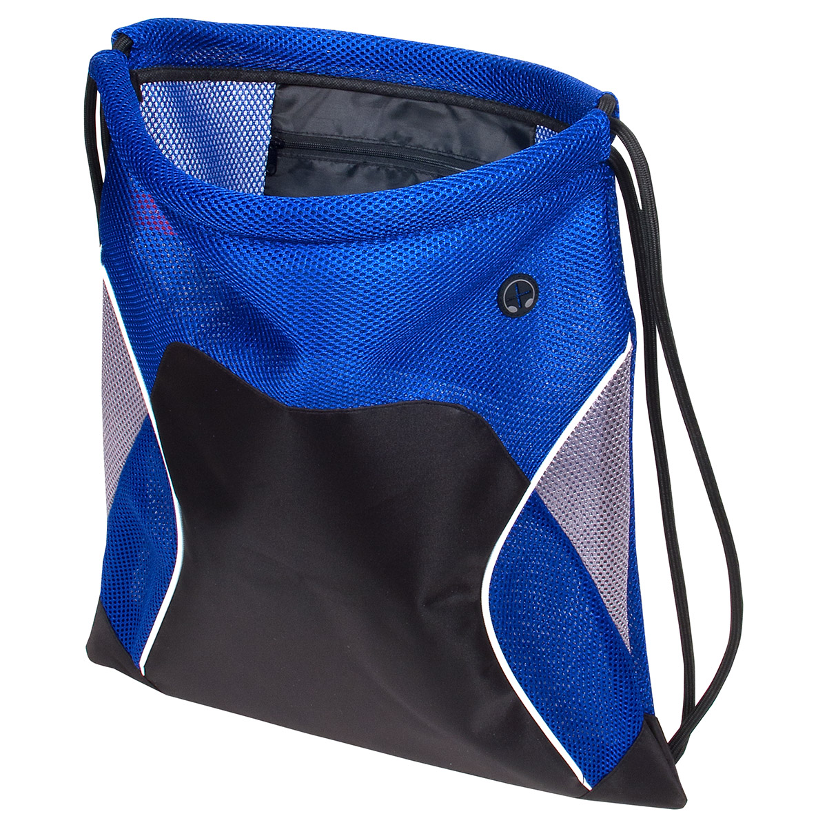 Jumbo Globetrotter Mesh Fabric Drawstring Bag 1