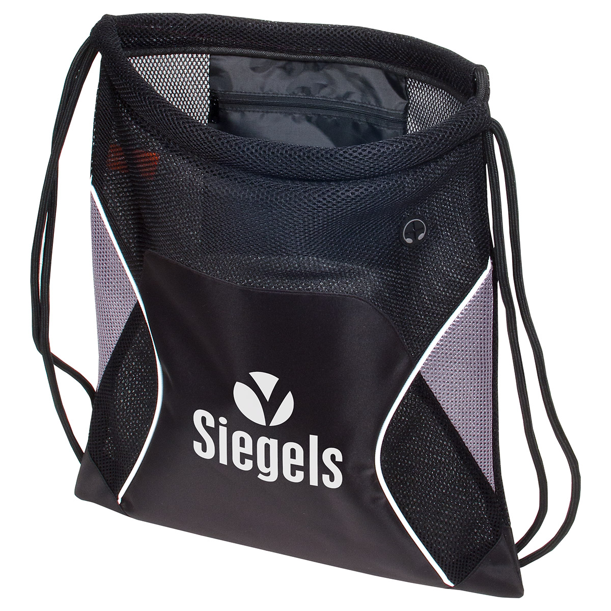 Jumbo Globetrotter Mesh Fabric Drawstring Bag 1